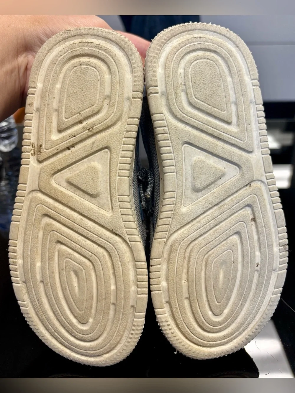 Kids Slip-On Shoes in Light Gray and Blue